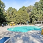 The pool at apartmnets near peachtree corners 1 park central apartments